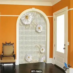 پرده شرشره تصویری طرح گل RT7803