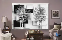 پرده شید رول تصویری طرح فانتزی درخت کد ST9531