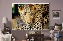 پرده شید رول تصویری طرح پلنگ کد ST9485