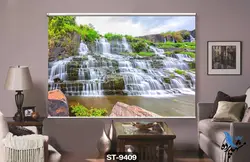 پرده شید رول تصویری طرح سه بعدی آبشار کد ST9409