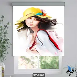پرده شید رول تصویری طرح چهره کد ST--9389
