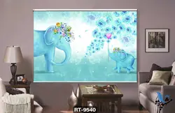 پرده شید رول تصویری نقاشی فانتزی کد st-9540