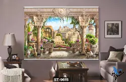 پرده شید رول منظره شهر کد st-9615