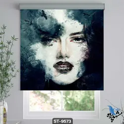 پرده شید رول تصویری طرح چهره کد ST-9573