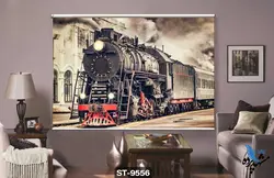 پرده شید رول تصویری قطار کد st-9556