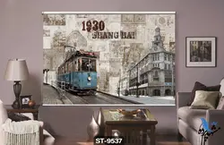 پرده شید رول تصویری قطار شهری کد st-9537