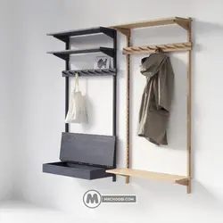 جالباسی باکس دار DCH14 مستر چوبی