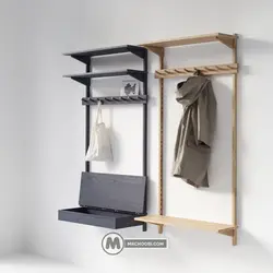 جالباسی باکس دار DCH14 مستر چوبی