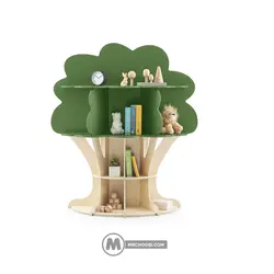 قفسه کتاب طرح درخت DK69 مستر چوبی