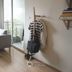 جالباسی چوبی منحنی DJ13 مستر چوبی