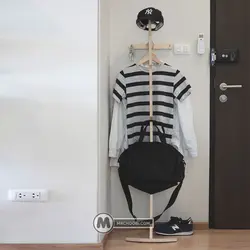 جالباسی چوبی منحنی DJ13 مستر چوبی