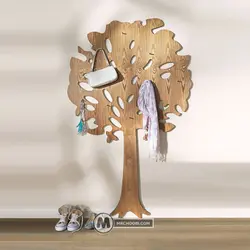 جالباسی دیواری برنا مستر چوبی