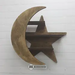 شلف دیواری ستاره مستر چوبی