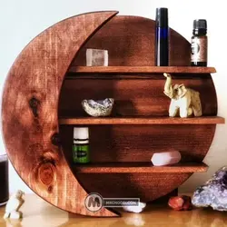شلف دیواری ماه تابان مستر چوبی