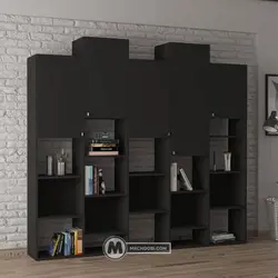 دکور کتابخانه تیسا مستر چوبی