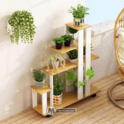 استند گل و گیاه هستی مستر چوبی