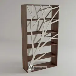 قفسه کتابخانه رادا مستر چوبی