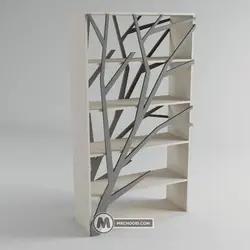 قفسه کتابخانه رادا مستر چوبی