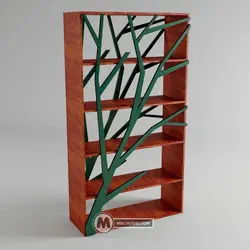 قفسه کتابخانه رادا مستر چوبی