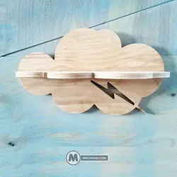 شلف ابری رخشاد مستر چوبی