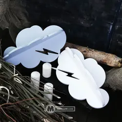 شلف ابری رخشاد مستر چوبی