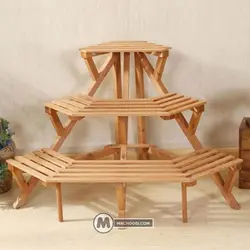 استند گل و گیاه فروغ مستر چوبی