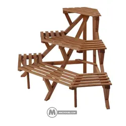 استند گل و گیاه فروغ مستر چوبی