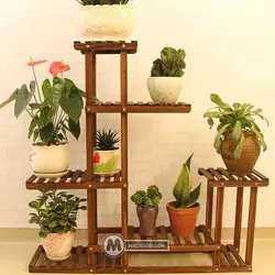 استند گل و گیاه فرگل مستر چوبی