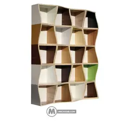 کتابخانه باکس فرنیا مستر چوبی