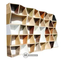 کتابخانه باکس فرنیا مستر چوبی