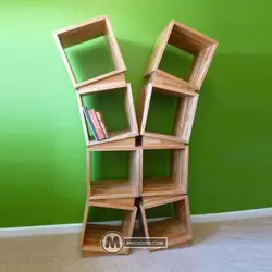 دکور کتابخانه کالو مستر چوبی