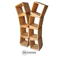 دکور کتابخانه کالو مستر چوبی