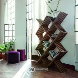 دکور کتابخانه تاتینا مستر چوبی