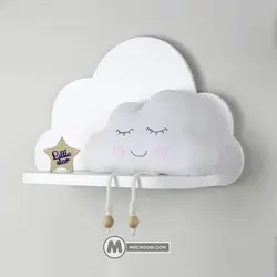 شلف ابری مستر چوبی