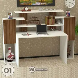 میز تحریر کتابخانه شینا مستر چوبی