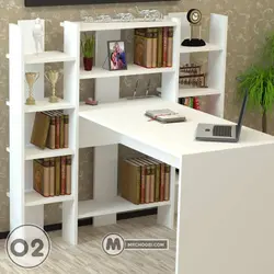 میز تحریر کتابخانه شینا مستر چوبی