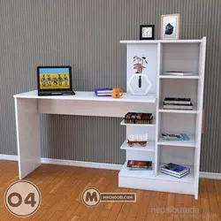 میز تحریر کتابخانه شینا مستر چوبی