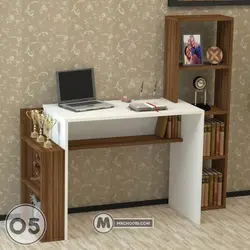 میز تحریر کتابخانه شینا مستر چوبی