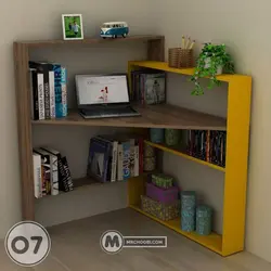 میز تحریر کتابخانه شینا مستر چوبی