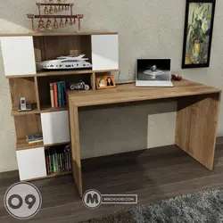 میز تحریر کتابخانه شینا مستر چوبی