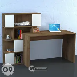 میز تحریر کتابخانه شینا مستر چوبی