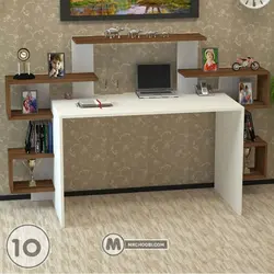 میز تحریر کتابخانه شینا مستر چوبی