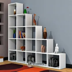 دکور کتابخانه حورا مستر چوبی