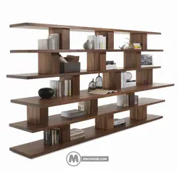 دکور کتابخانه چوبی ماهانه مستر چوبی