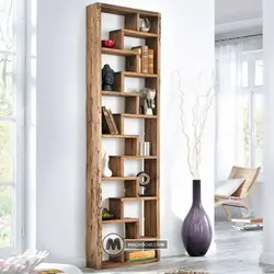 دکور کتابخانه یاسمینا مستر چوبی