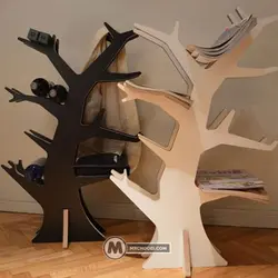 کتابخانه درختی پریسان مستر چوبی