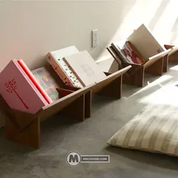 کتابخانه ناودونی مستر چوبی