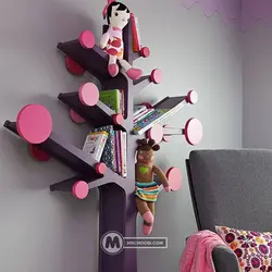 شلف درختی مژگان مستر چوبی