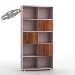 کتابخانه کشو دار مدل مدرن کد k317