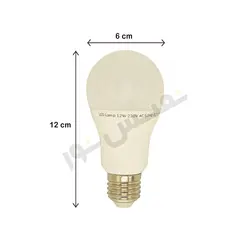 لامپ ال ای دی حبابی 12 وات پارس شهاب